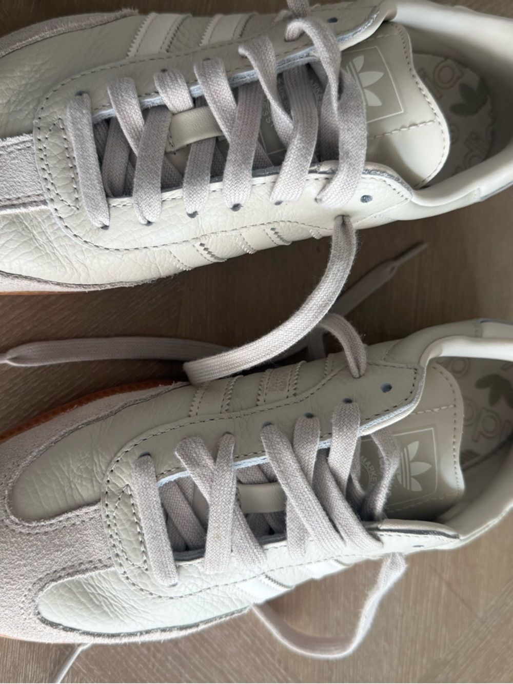 adidas Samba Cream White with Gum Sole Women’s Sneakers - Picture 9 of 9